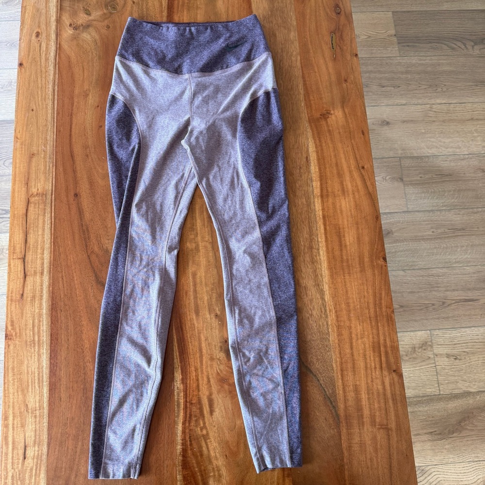 Nike Women's Purple Dri-Fit Leggings Size S
